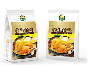 錦尚園養生湯雞包裝袋設計